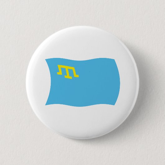 Krimtatarische Flagge Button (Vorderseite)