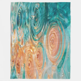 Kringel der Ruhe Abstrakte Wasserharmonie Fleecedecke