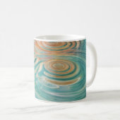 Kringel der Ruhe Abstrakte Wasserharmonie Kaffeetasse (VorderseiteRechts)