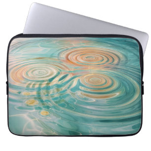 Kringel der Ruhe Abstrakte Wasserharmonie Laptopschutzhülle