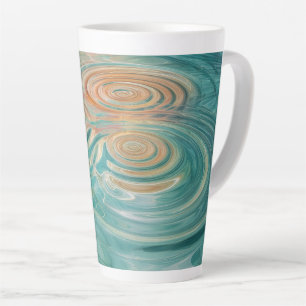 Kringel der Ruhe Abstrakte Wasserharmonie Milchtasse