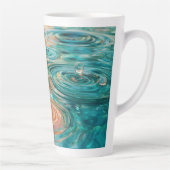 Kringel der Ruhe Abstrakte Wasserharmonie Milchtasse (Rechts)