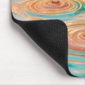 Kringel der Ruhe Abstrakte Wasserharmonie Mousepad (Ecke)