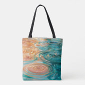 Kringel der Ruhe Abstrakte Wasserharmonie Tasche (Rückseite)