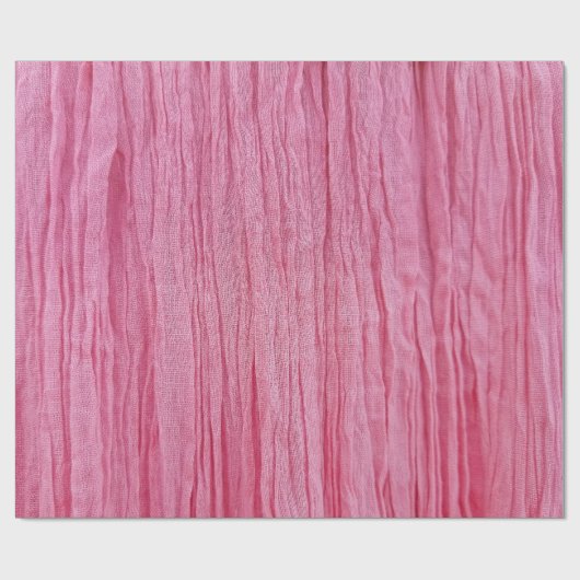 Krinklerrosa Krepe Geschenkpapier (Flach)
