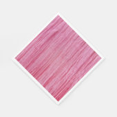 Krinklerrosa Krepe Serviette (Ecke)