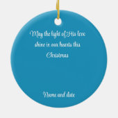 Krippe aus gefestigtem Glas Keramik Ornament (Hinten)