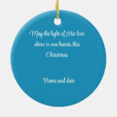 Krippe aus gefestigtem Glas Keramik Ornament (Hinten)