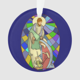 Krippe aus gefestigtem Glas Ornament