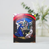 Krippe aus gefestigtem Glas Postkarte (Stehend Vorderseite)