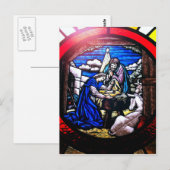 Krippe aus gefestigtem Glas Postkarte (Vorne/Hinten)