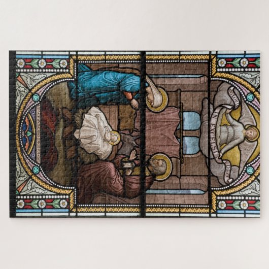 Krippe aus Glas - Puzzle (Horizontal)