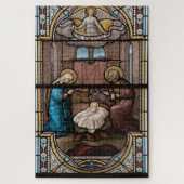 Krippe aus Glas - Puzzle (Vertikal)