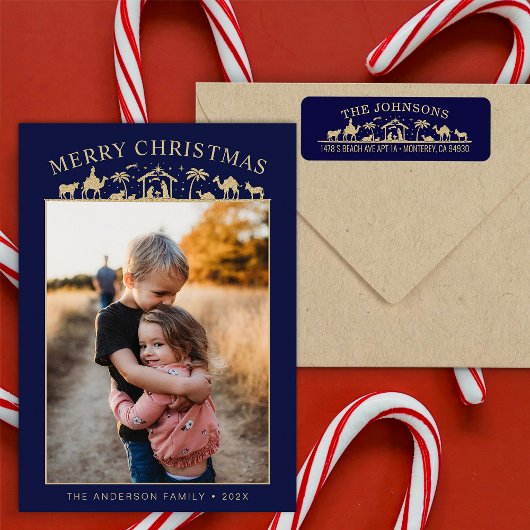 Krippe Baby Jesus Christ Feiertagskarte