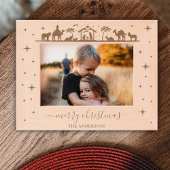 Krippe Baby Jesus Christ Geätzte Rahmen