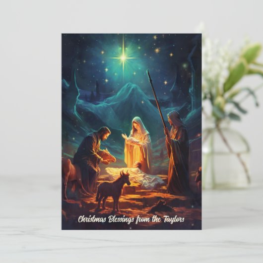 Krippe Baby Jesus Christlich Weihnachten (Stehend Vorderseite)