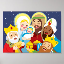 Krippe Baby Jesus Geburt Poster