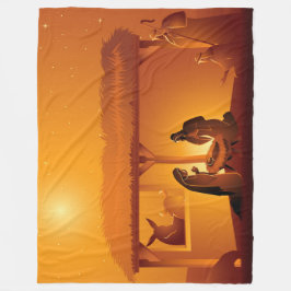 Krippe Baby Jesus Mary Joseph Weihnachten Fleecedecke