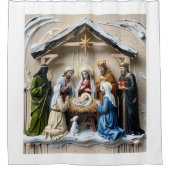 Krippe, baumweise Männer Bethlem Duschvorhang (Vorderseite)