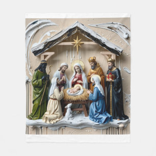 Krippe, baumweise Männer Bethlem Fleecedecke