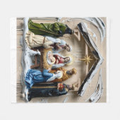 Krippe, baumweise Männer Bethlem Fleecedecke (Vorderseite (Horizontal))