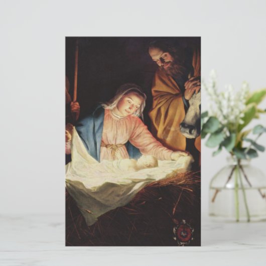 Krippe Briefpapier (Stehend Vorderseite)