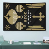 Krippe Christlich Weihnachtsgeschmack. Banner (Messe)