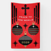 Krippe Christlich Weihnachtsgeschmack. Banner (Vertikal)