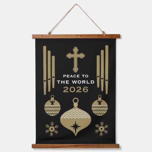 Krippe Christlich Weihnachtsgeschmack. Wandteppich Mit Holzrahmen (Vorderseite)