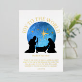 Krippe Christliche Schrift Weihnachten Folien Feiertagskarte (Stehend vorne)