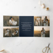 Krippe Christliches Jahr im Review Weihnachten Dreifach Gefaltete Urlaubskarte (Innenseite)