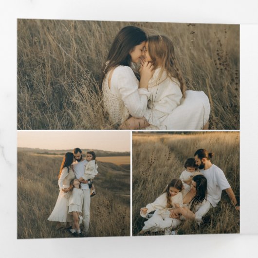 Krippe Christliches Jahr im Review Weihnachten Dreifach Gefaltete Urlaubskarte (Innen Erste Seite)