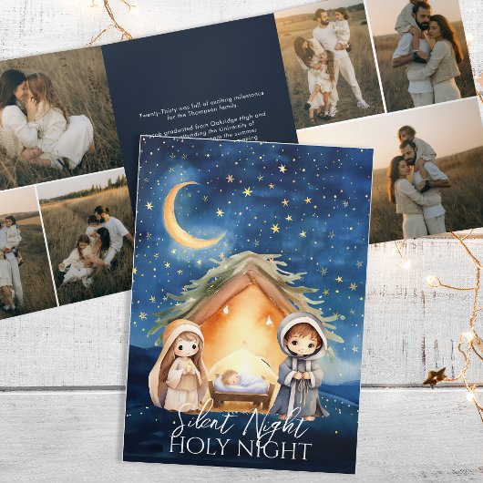 Krippe Christliches Jahr im Review Weihnachten Dreifach Gefaltete Urlaubskarte