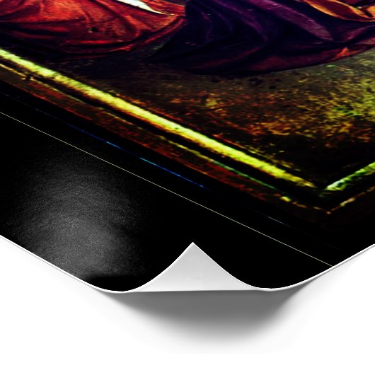 Krippe, Convento di San Marco von Fra Anvel Poster (Ecke)