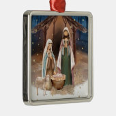 Krippe Custom Christmas Ornament Aus Metall (Rechts)