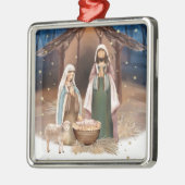 Krippe Custom Christmas Ornament Aus Metall (Links)