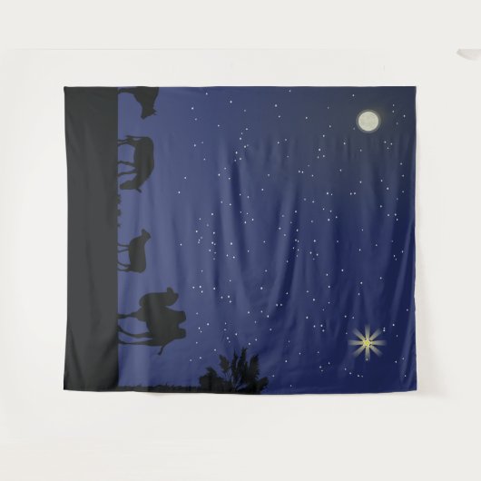 Krippe-Dekoration oder Weihnachtsspiel Wandteppich (Vorderseite (Horizontal))