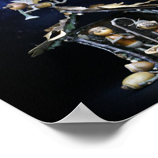 Krippe der Acorn-Elfen - Weihnachten Poster (Ecke)