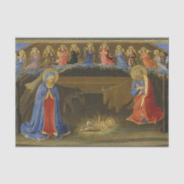 Krippe Engel Mutter Mary Baby Jesus Weihnachten Seidenpapier