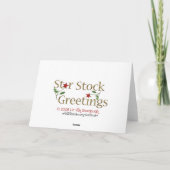 Krippe Feiertagskarte (Rückseite)