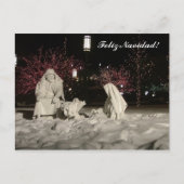 Krippe Feiertagspostkarte (Vorderseite)