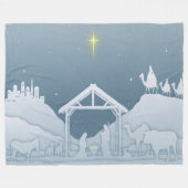 Krippe Fleecedecke (Vorderseite (Horizontal))