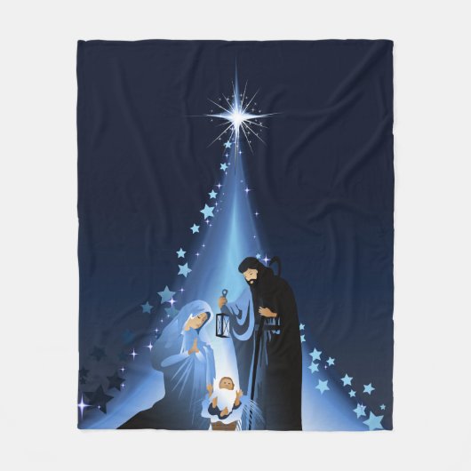 Krippe Fleecedecke (Vorderseite)