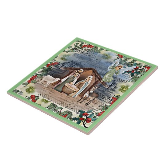 Krippe, Freude an der Welt, Fliese (Seite)