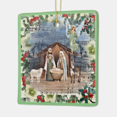 Krippe, Freude an der Welt, Keramikornament (Links)