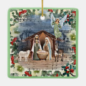 Krippe, Freude an der Welt, Keramikornament (Rückseite)