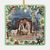 Krippe, Freude an der Welt, Keramikornament (Vorderseite)