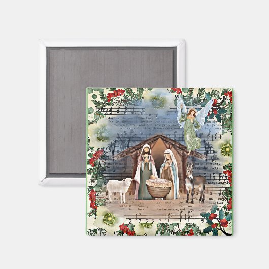 Krippe, Freude an der Welt, Magnet (Vorderseite/Rückseite)