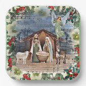 Krippe, Freude an der Welt, Pappteller (Vorderseite)