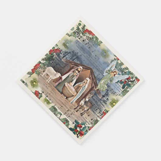 Krippe, Freude an der Welt, Serviette (Ecke)